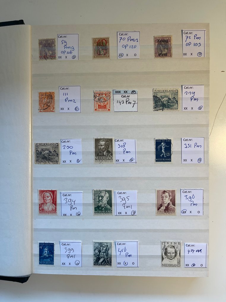 Netherlands 1899/2007 - About 159 plate faults in an insert book. #1.0