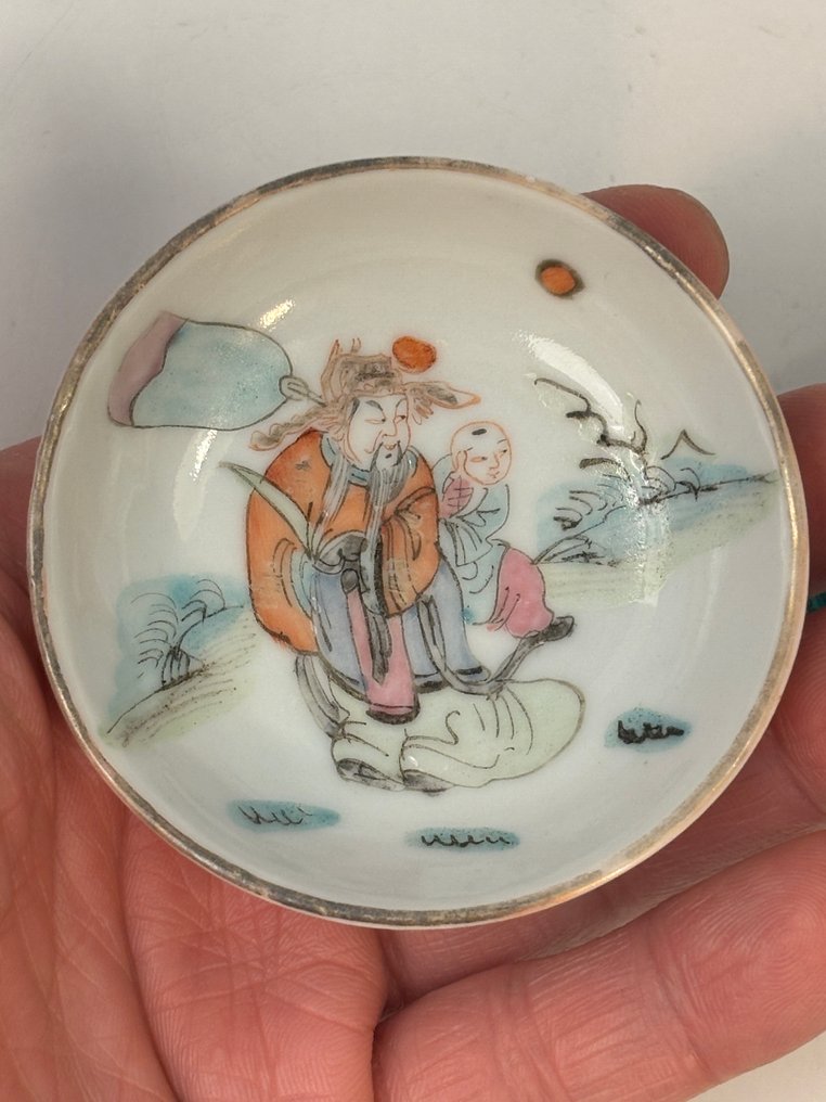 盘子 (2) - 2 minis assiettes Chine Qing - poircelaine #1.0