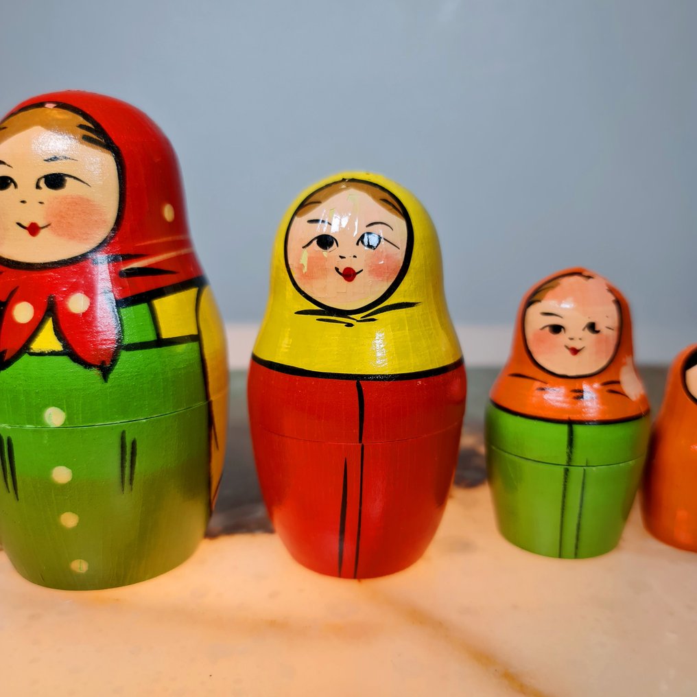 Artisanal - Παιχνίδι Ornement décoratif (6) - Poupées faites main - la plus grande mesure 15 cm - 1950-1960 - Ρωσία #4.3