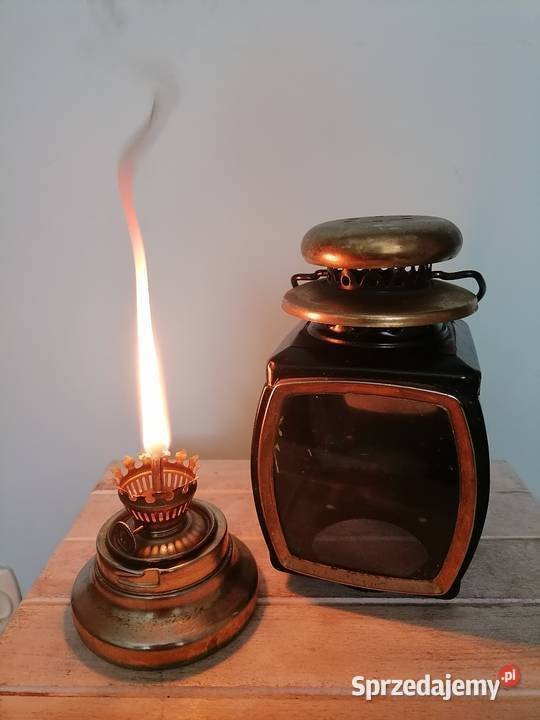 油灯 - 金属 - 旧的煤油灯 #2.1