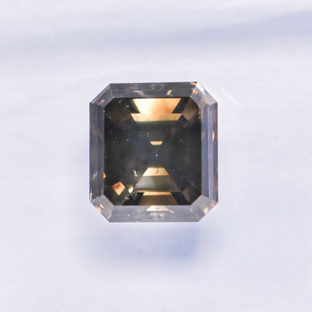 Ei pohjahintaa - 1 pcs Timantti (Luonnonvärinen) - 1.09 ct - Smaragdi - Fancy deep Vihertävä, Rusehtava Keltainen - SI2 - Kansainvälinen gemologinen instituutti (IGI) - VG VG #2.1