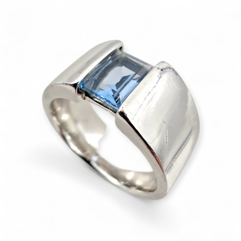 Senza prezzo di riserva - Anello Argento - Topaz (Certificato) #2.1