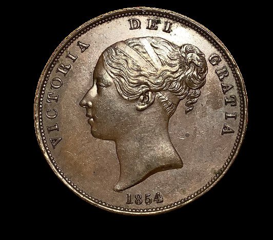 英國. 維多利亞. 1 Penny 1854  (沒有保留價) #1.0