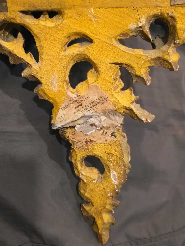 Fali polc egység - Fa - Régi nagy arany polc #3.2