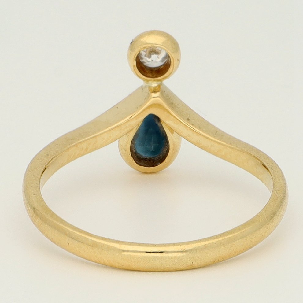 χωρίς τιμή ασφαλείας - Δαχτυλίδι - 18 καράτια Κίτρινο χρυσό Διαμάντι (Φυσικό) - Saffier #3.2