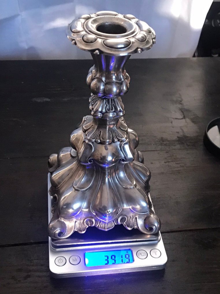 H.Marthinsen sølvvarefabrikk, Tønsberg, - For Swedish Market - Candelabru - .830 argint - c.1925 #1.0