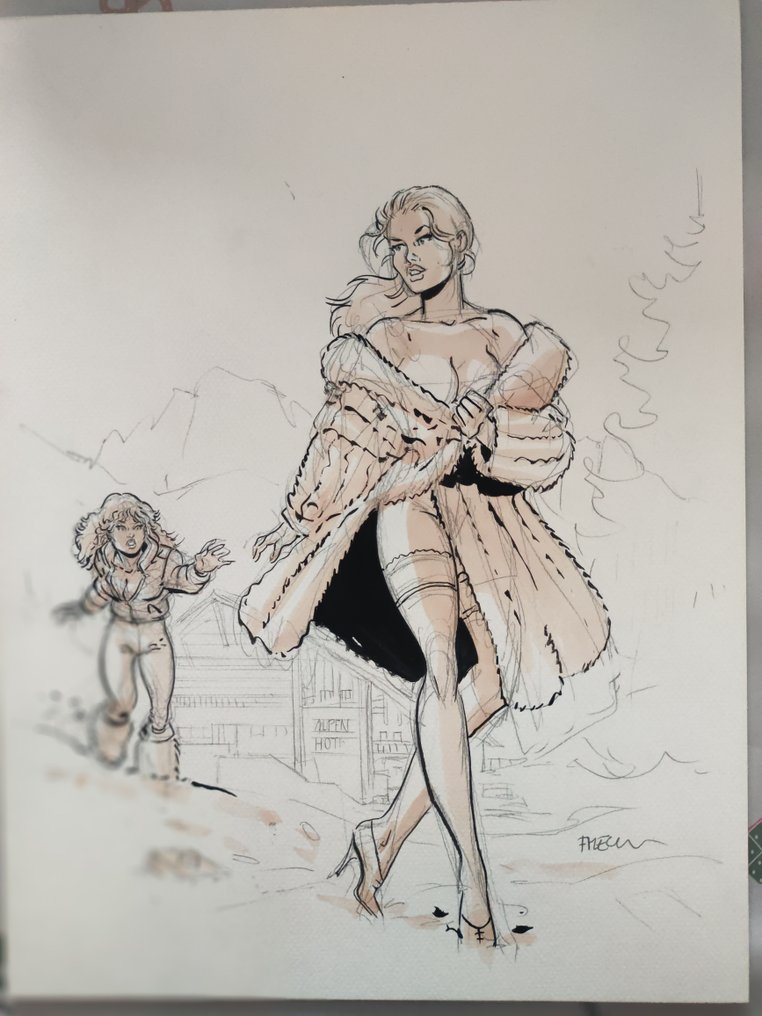 Meynet, Félix - Original preliminary drawing - Mirabelle #1.0