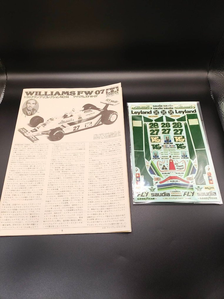 Tamiya 1:20 - Modelsæt (20014) - Grand Prix Collection Williams FW-07【Includes one driver figure】 #2.1