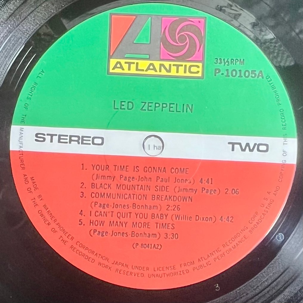 Led Zeppelin - Led Zeppelin - Japan - Perfect copy - close to Mint ! - LP Album (stand-alone item) - Japanese pressing, Stereo - 1979 #4.3