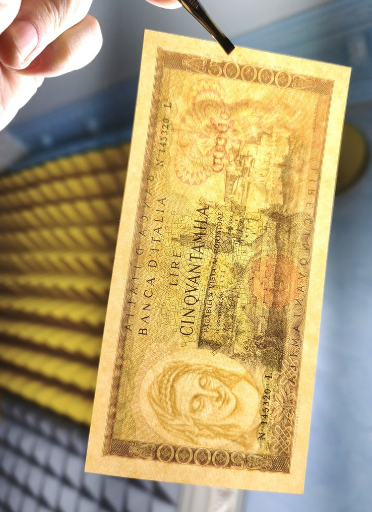 意大利. - 50.000 Lire 16/05/1972 "Leonardo" - Gigante BI 78C; Pick 99 #4.3