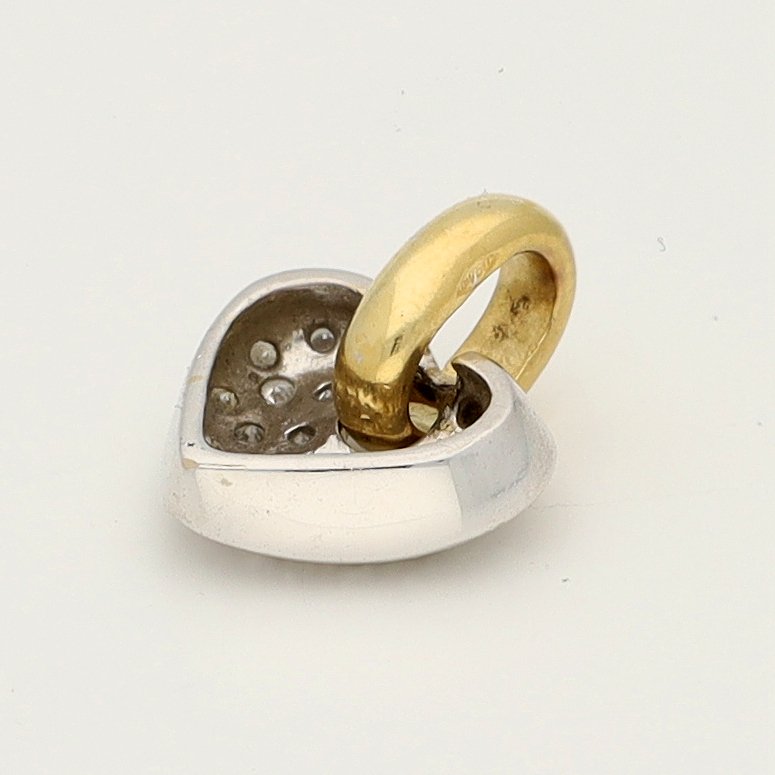 Függő - 18 kt. Sárga arany, Fehér arany Gyémánt (Természetes)  - Hart #4.3