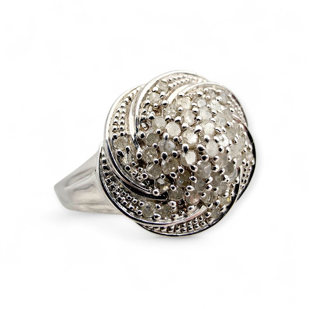 Ingen mindstepris - Ring Sølv - Diamond (Certificeret) #4.3