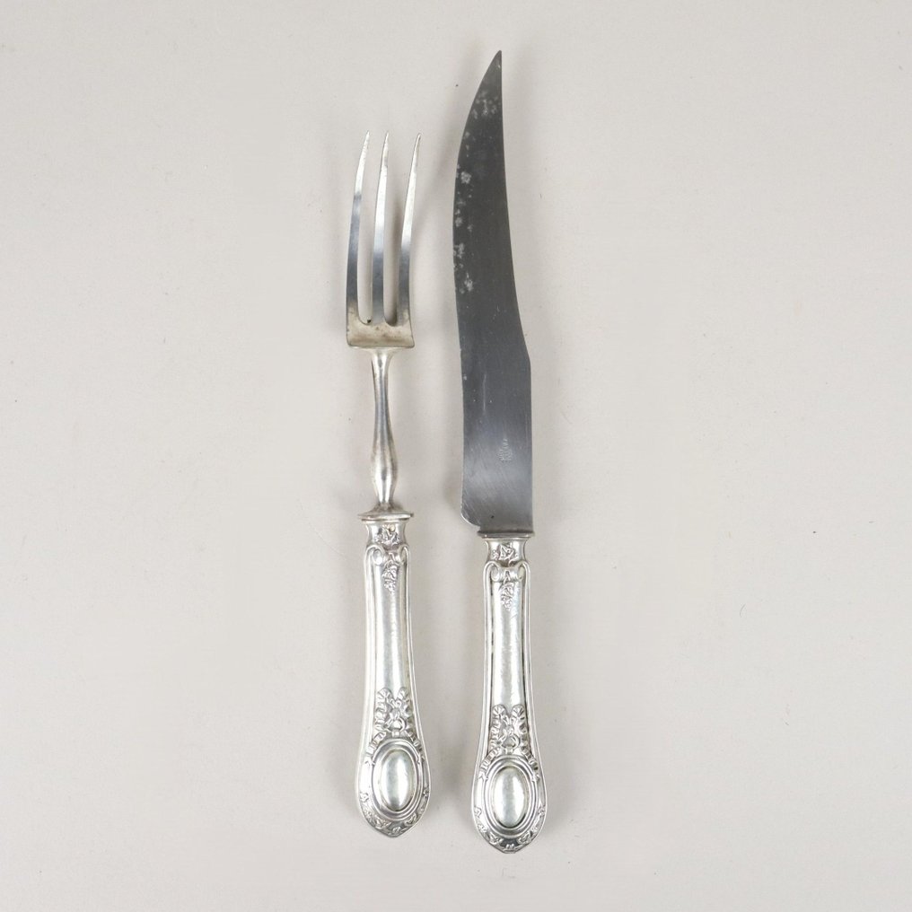 Tafelmes (2) - .950 zilver - Snijdbaar bestek Argent #1.0