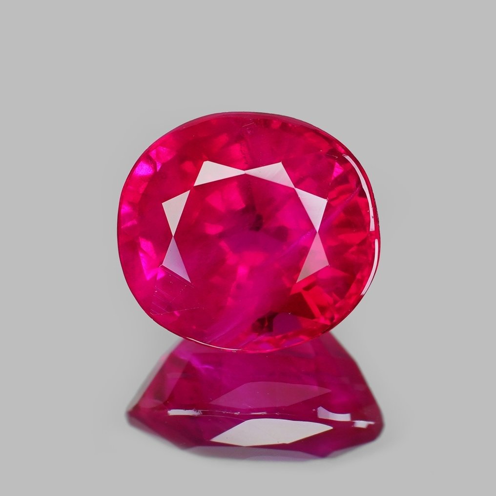 1 pcs Κόκκινο Ρουμπίνι - 0.99 ct - Gemological Institute of America (GIA) - Βιρμανία «Αίμα Περιστεριού» #1.0