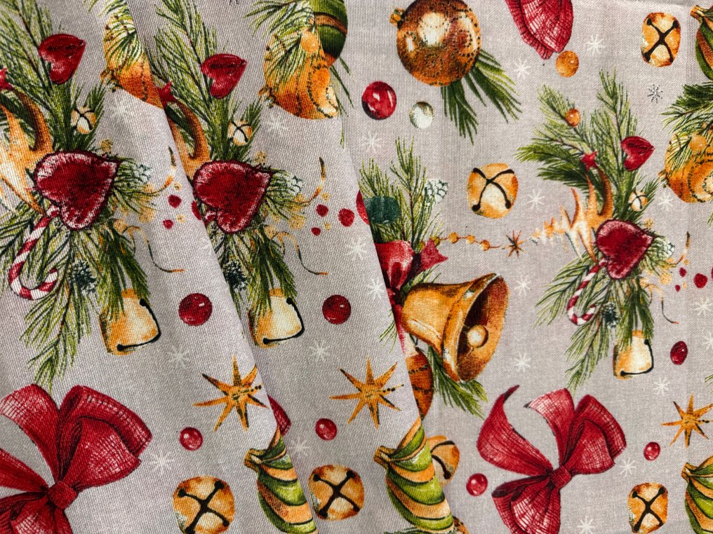 Elegant merry Christmas patchwork theme fabric - Tessuto  - 2.76 m - 2.8 m #4.3