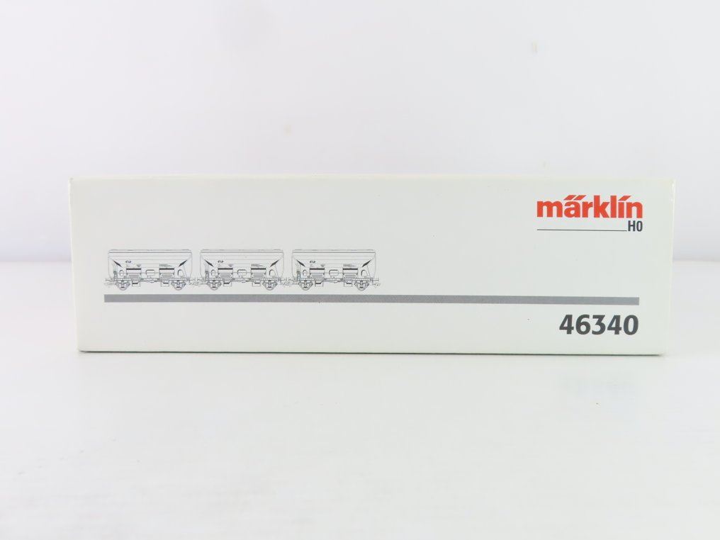 Märklin H0 - 46340 - Model train freight wagon set (1) - Three-piece goods wagon set with two-axle undercarriage/self-unloaders. - NS #4.3