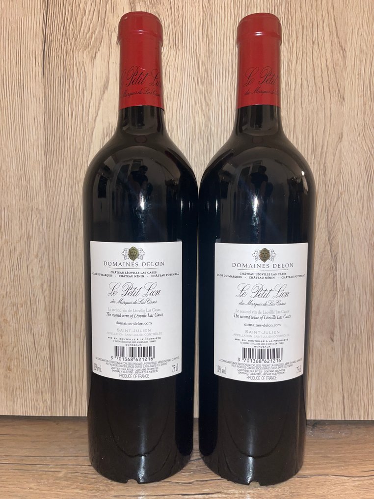 2021 Le Petit Lion du Marquis de Las Cases, 2nd wine of Ch. Leoville Las Cases - Saint-Julien - 2 Flasker (0,75 L) #3.2