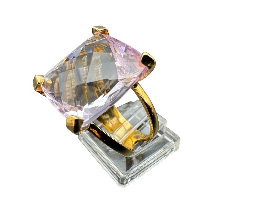 Bague - 18 carats Or jaune Améthyste #1.0