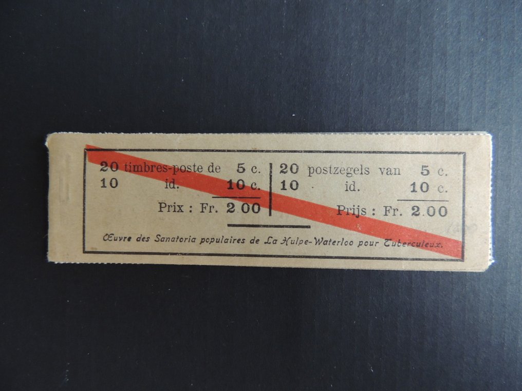 Belgien 1914 - Carnet de 30 frimærker Cob # A10b #1.0