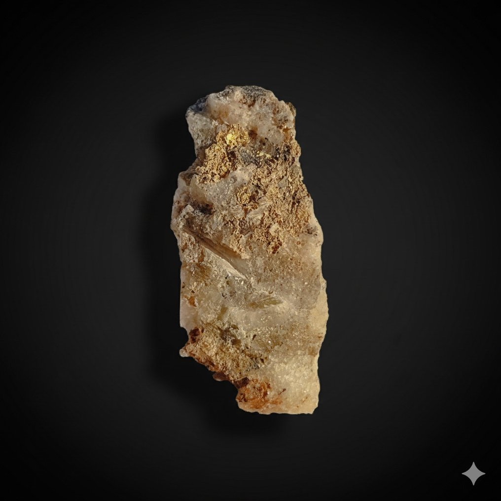 Χρυσός Κρύσταλλοι στη μήτρα - Ύψος: 1 cm - Πλάτος: 2.5 cm- 10.41 g - (1) #1.0