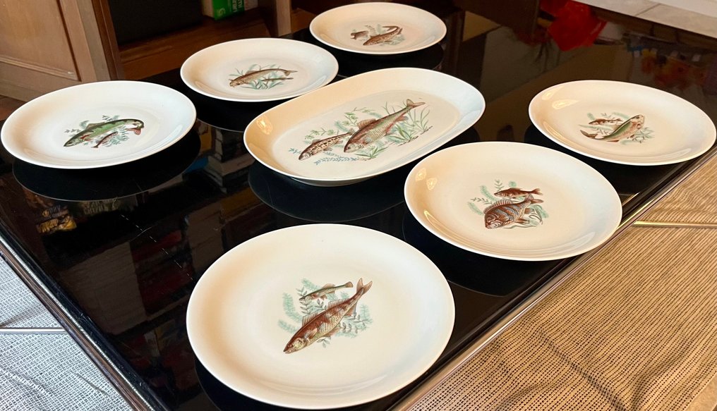 Vohenstrauss Johann Seltmann - Table service for 6 (7) - Porcelain - plate set #1.0
