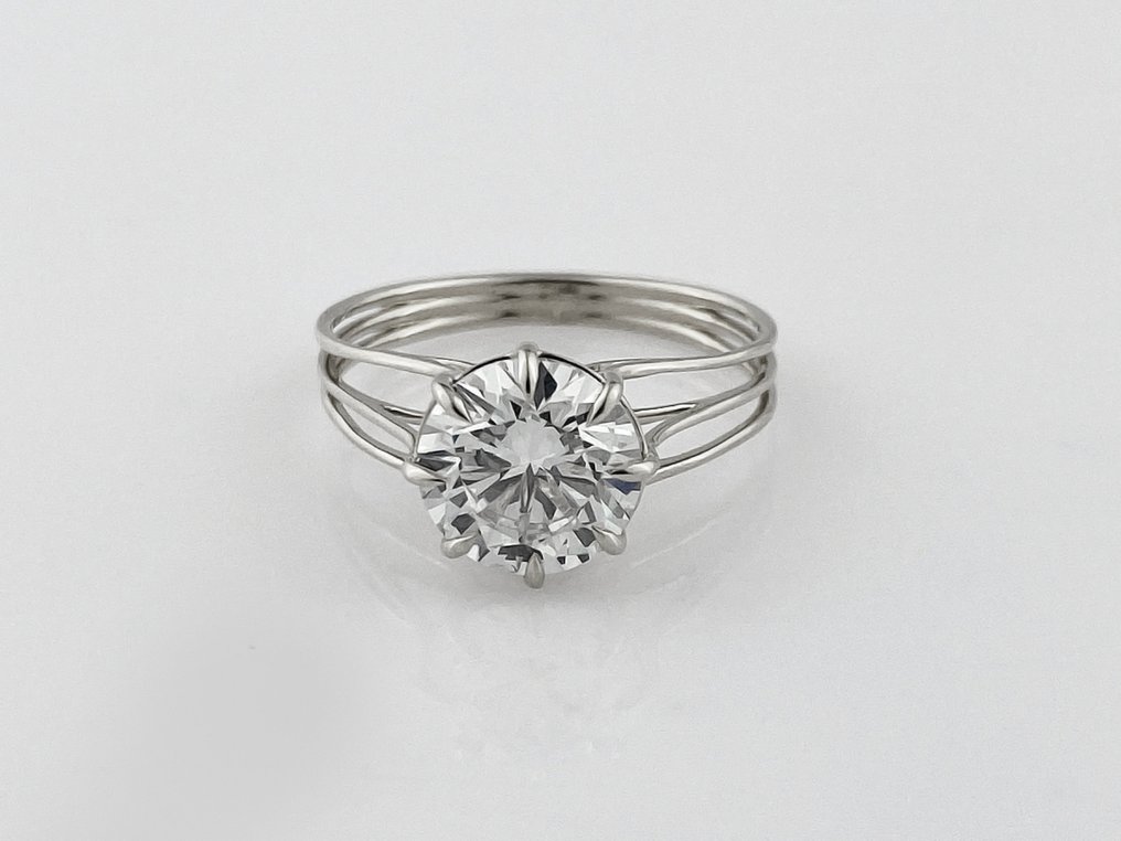 χωρίς τιμή ασφαλείας - Δαχτυλίδι - 14 καράτια Λευκός χρυσός -  2.00ct. tw. Διαμάντι (Εργαστηριακής καλλιέργειας) #1.0