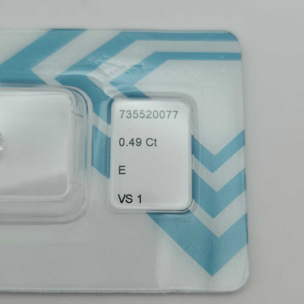 1 pcs 钻石  (天然)  - 0.49 ct - 圆形 - E - VS1 轻微内含一级 - 国际宝石研究院（IGI） #1.0