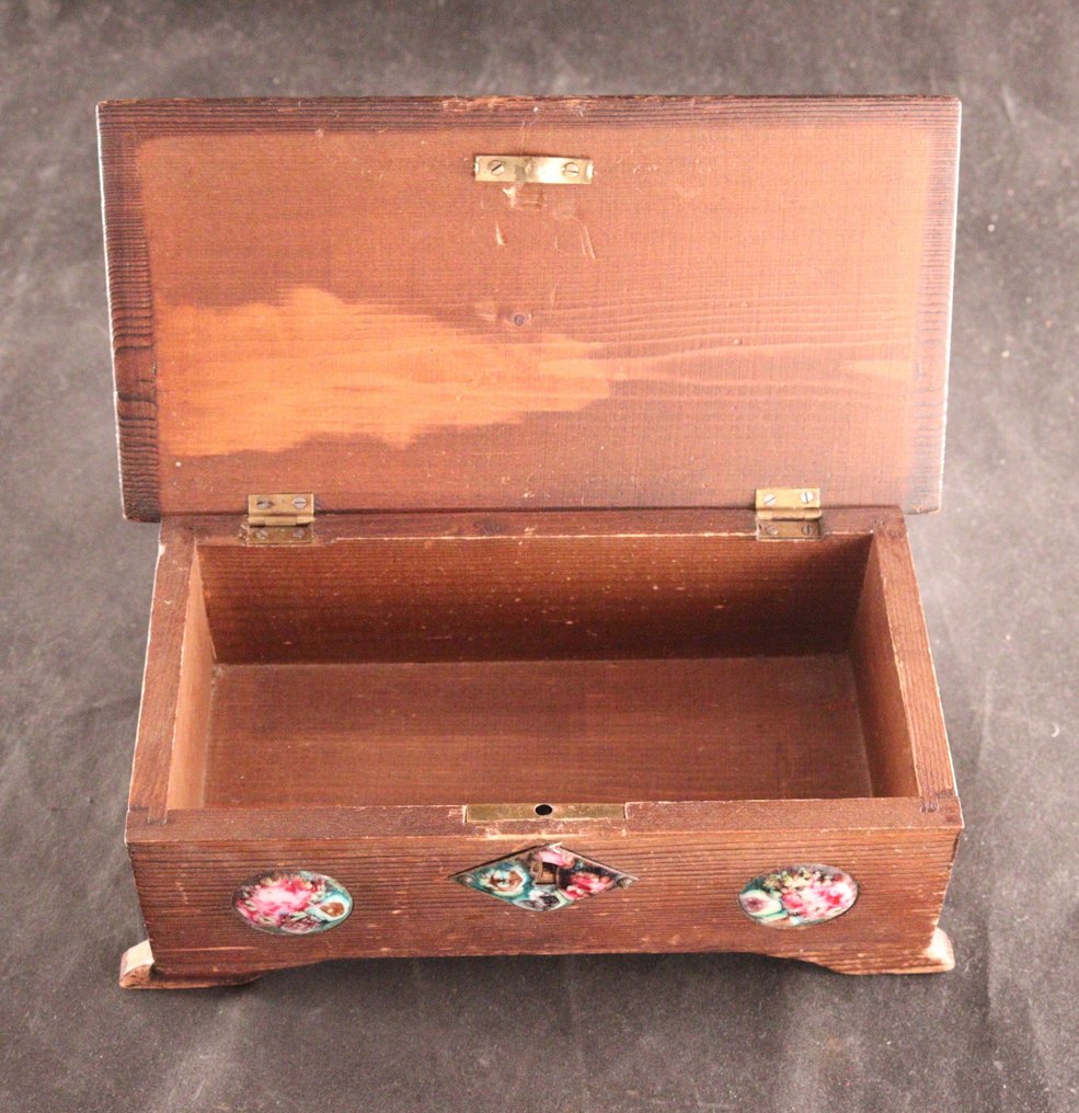 Geëmailleerde sieradendoos - Schatulle - Holz, Emaille #3.2