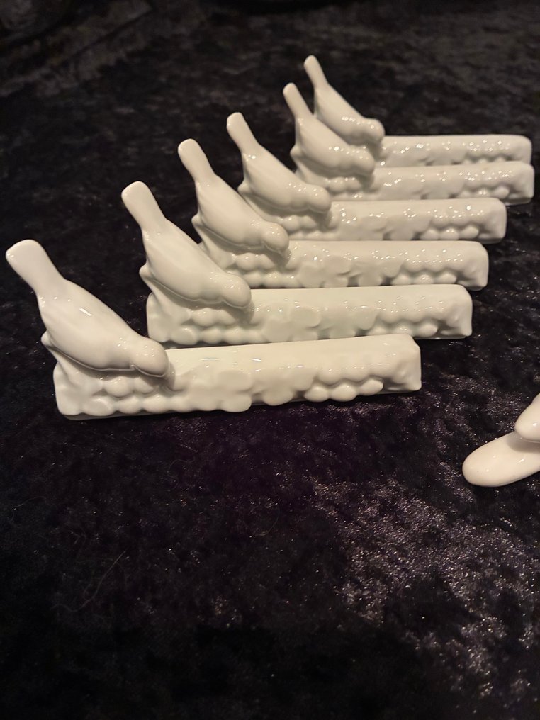 Knivholder (14) - Porcelæn - 14 x messensteunen #1.0