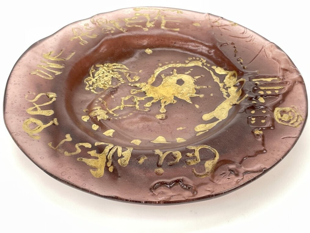 Daum - Salvador Dali (1904-1989) - Teller - Pâte de verre #1.0