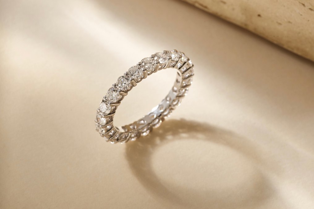 Ring - 14 kt Weißgold - 2.60ct. tw. Diamant (Laborgezüchtet (Lab Grown)) #1.0