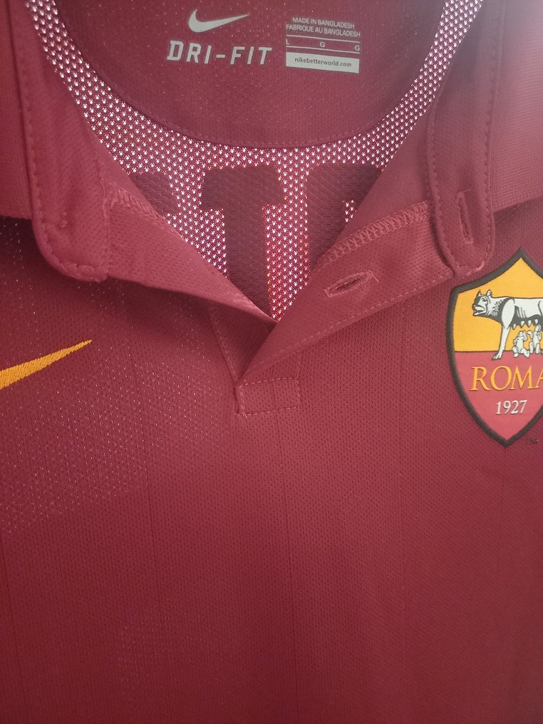 AS 罗马 - 意大利足球联盟 - Francesco Totti - 2014 - 足球球衣  #3.2