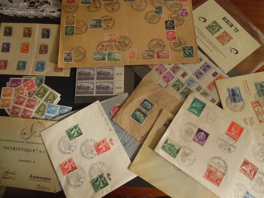 Germania 1933/1945 - Speciali WW2 Germania Blocchi principalmente in MNH, alcuni in MNG e Interi Postali. #1.0