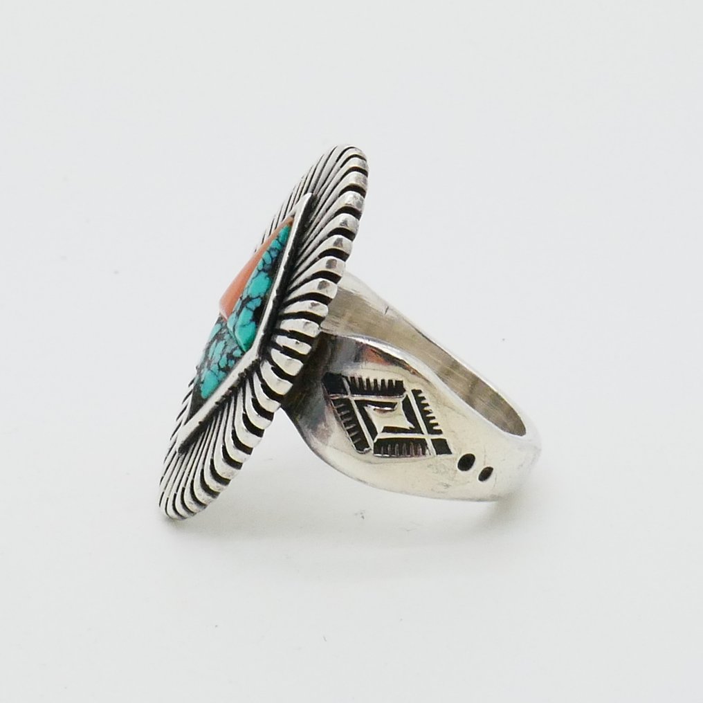 Alvin Begay - Ring - size 61/19.5mm - Navajo - U.S.  (No reserve price) #3.2