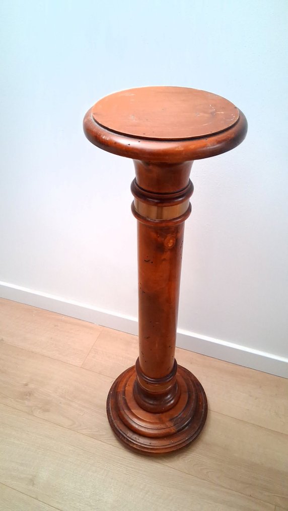  Column - 1930-1950 - Wooden Pedestal Massif  #4.3