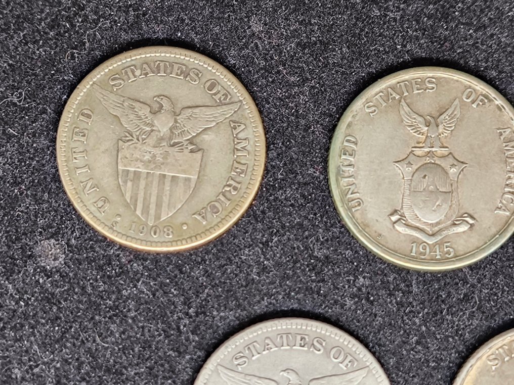 Fülöp-szigetek. 50 centavos Lot of 5 coins  (Nincs minimálár) #1.0