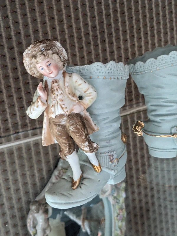 Αγαλματίδιο - Antieke Duitse vaasjes (2) - Μη εφυαλωμένη πορσελάνη #1.0