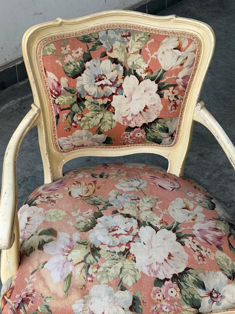 Karosszék - Fa, Textil - Poltrona Luigi XV #2.1