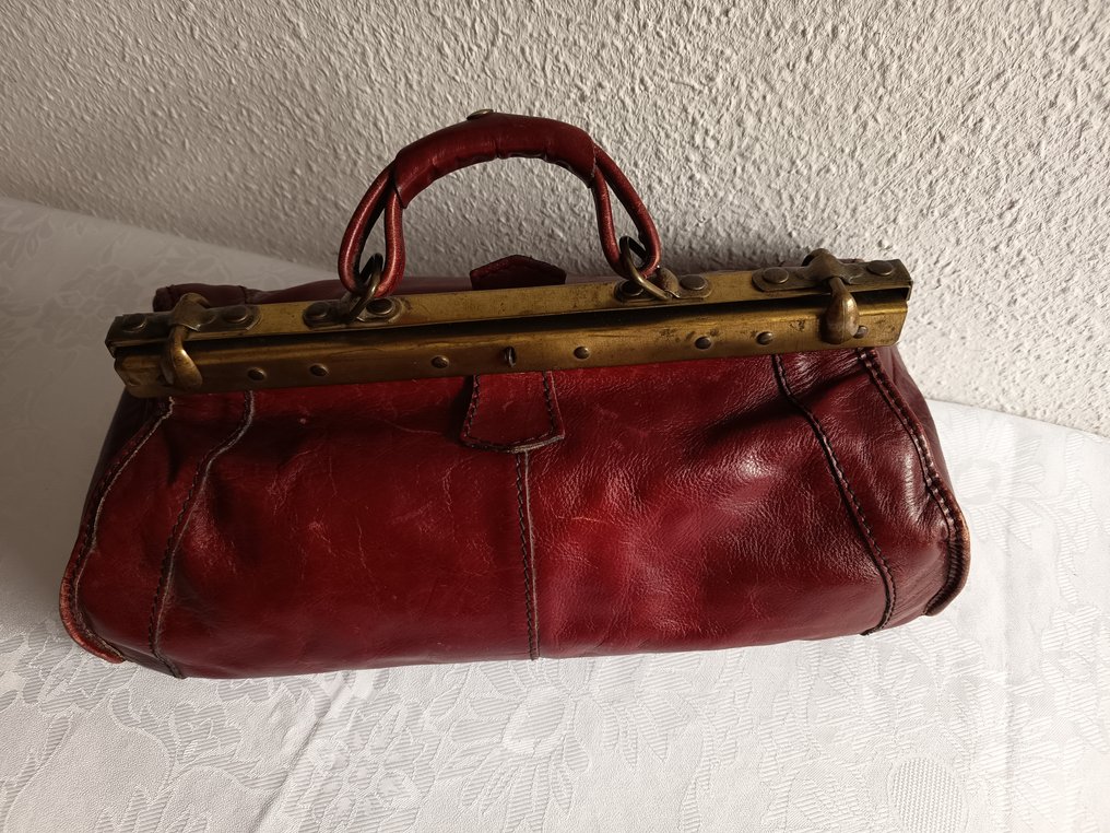 Leder Arzttasche, Doktortasche - Arbetsverktyg Vintage #2.1
