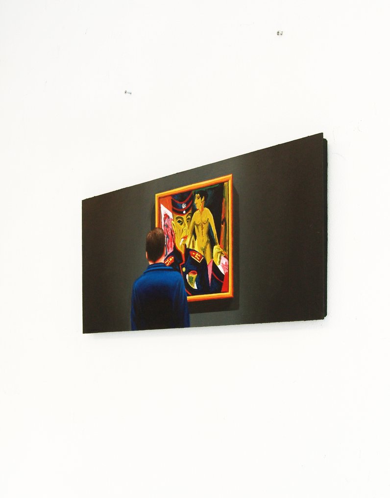 Gerard Boersma (1976) - Self Portrait As A Soldier (self portrait with self portrait Ernst Ludwig Kirchner) #1.0