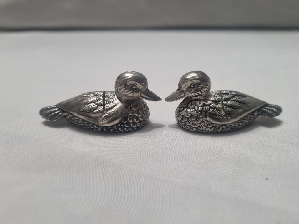 Siléa - Siléa - Poggiacoltello (12) - Porte-nom canards - metallo argentato #2.1