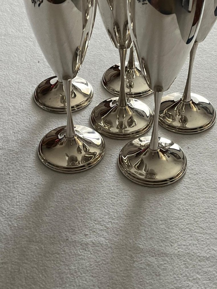 Drinkservies (6) - Zilver - Zilveren bekers #3.2