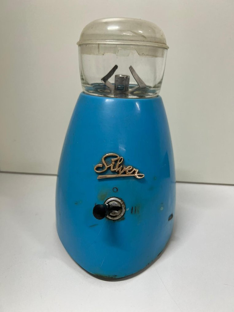 silver - 咖啡研磨機 - 塑料, 鐵 - 银色咖啡研磨机复古的 #4.3