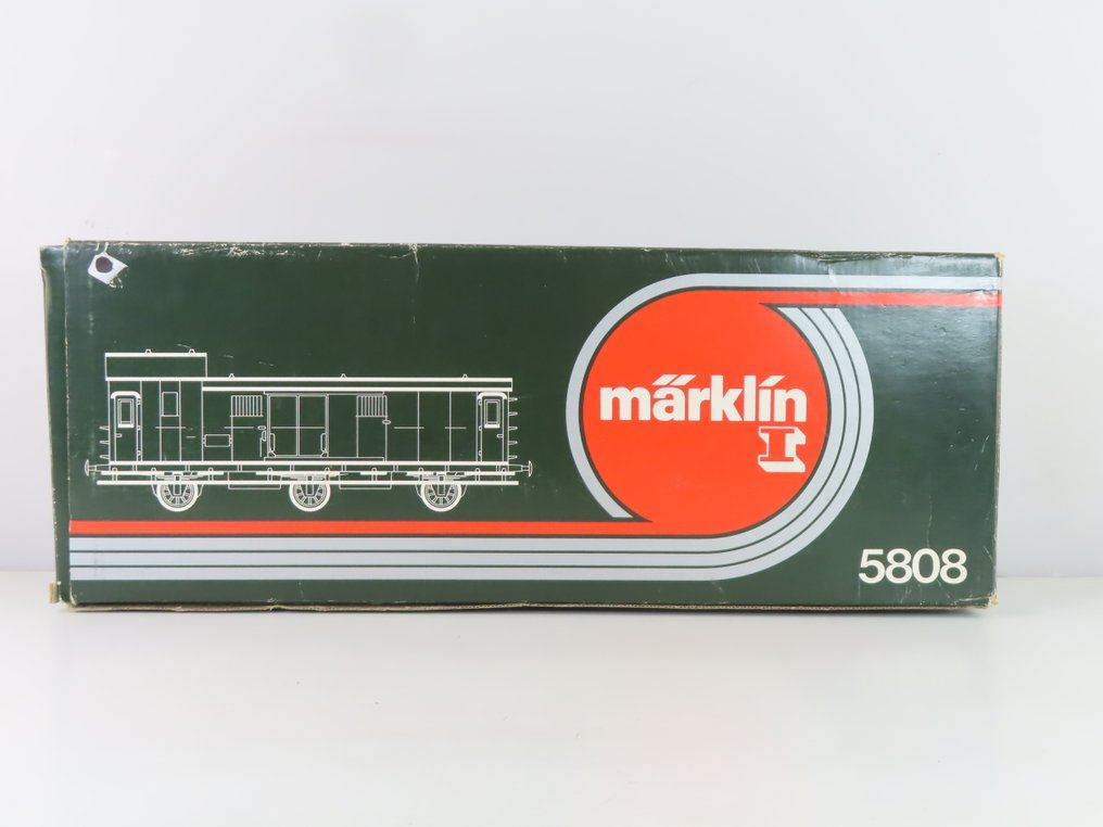 Märklin 1 - 5808 - Τρένο μοντελισμού μεταφοράς εμπορευμάτων (1) - Τριθέσιο χώρο αποσκευών. - DB #4.3