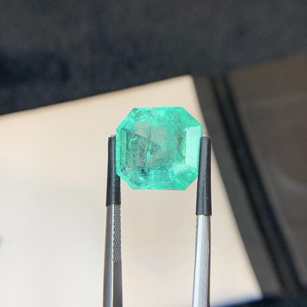 1 pcs  绿色 祖母绿  - 10.59 ct - Bellerophon 宝石实验室 - 奇特拉尔巴基斯坦翡翠 #3.2