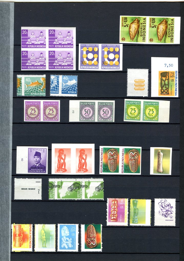 Indonésie - Sélection d'échantillons non torréfiés et variétés de couleur d'Indonésie #1.0