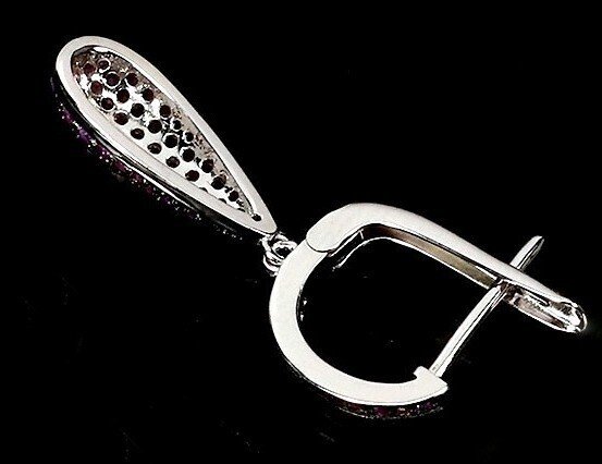 Utan reservationspris - Örhängen Silver - Ruby #4.3