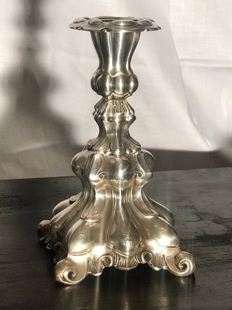 H.Marthinsen sølvvarefabrikk, Tønsberg, - For Swedish Market - Candelabru - .830 argint - c.1925 #2.1