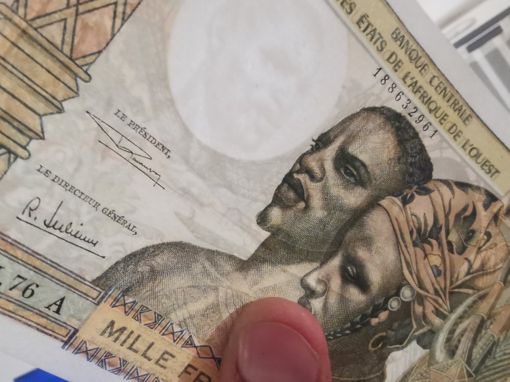 西非国家. - 100 and 1000 Francs ND (1959-65) - Pick 101Ag and 103Ag  (没有保留价) #2.1