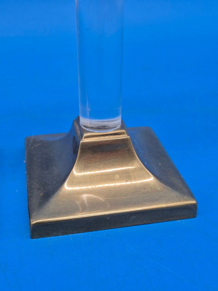 Paar Kerzenleuchter – Glas und Messing – Klassisches Design - Κηροπήγιο - Ορείχαλκος #2.1